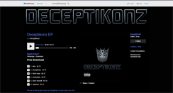 Desktop Screenshot of deceptikonz.bandcamp.com