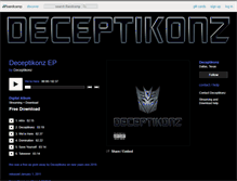 Tablet Screenshot of deceptikonz.bandcamp.com