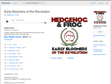 Tablet Screenshot of hedgehogandfrog.bandcamp.com