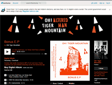 Tablet Screenshot of ohtigermountain.bandcamp.com