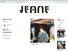 Tablet Screenshot of jeane.bandcamp.com