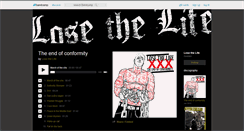 Desktop Screenshot of losethelife.bandcamp.com