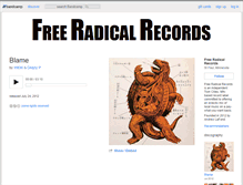 Tablet Screenshot of freeradicalrecords.bandcamp.com