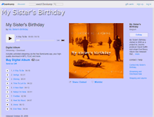 Tablet Screenshot of mysistersbirthday.bandcamp.com