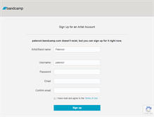 Tablet Screenshot of palenoir.bandcamp.com