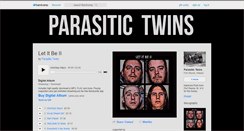 Desktop Screenshot of parasitictwins.bandcamp.com