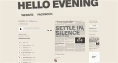 Desktop Screenshot of helloevening.bandcamp.com