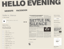 Tablet Screenshot of helloevening.bandcamp.com