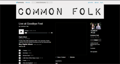 Desktop Screenshot of commonfolk.bandcamp.com