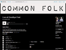 Tablet Screenshot of commonfolk.bandcamp.com
