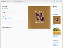 Tablet Screenshot of believo.bandcamp.com