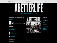 Tablet Screenshot of abetterlife.bandcamp.com