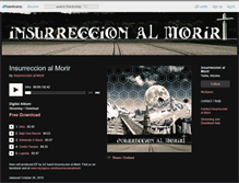 Tablet Screenshot of insurreccionalmorir.bandcamp.com