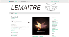 Desktop Screenshot of lemaitremusic.bandcamp.com