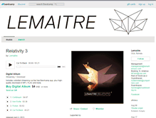 Tablet Screenshot of lemaitremusic.bandcamp.com
