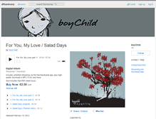Tablet Screenshot of boychild.bandcamp.com