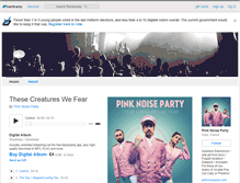Tablet Screenshot of pinknoiseparty.bandcamp.com