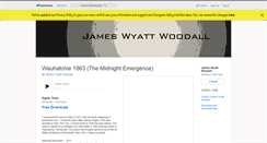 Desktop Screenshot of jameswyattwoodall.bandcamp.com