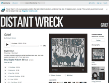Tablet Screenshot of distantwreck.bandcamp.com