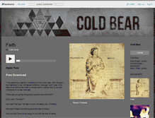 Tablet Screenshot of coldbear.bandcamp.com