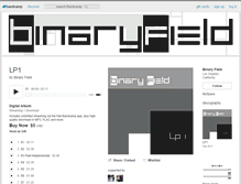 Tablet Screenshot of binaryfield.bandcamp.com