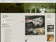 Tablet Screenshot of listentoelephant.bandcamp.com