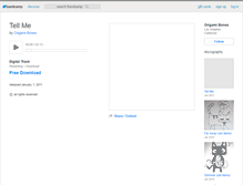 Tablet Screenshot of origamibones.bandcamp.com