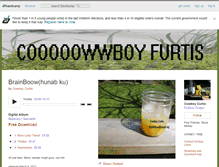 Tablet Screenshot of cowboycurtis.bandcamp.com