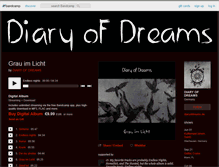 Tablet Screenshot of diaryofdreams.bandcamp.com