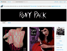 Tablet Screenshot of ponypack.bandcamp.com