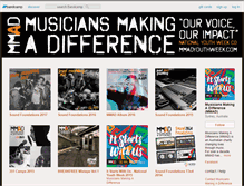 Tablet Screenshot of musiciansmakingadifference.bandcamp.com